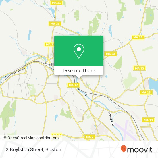 Mapa de 2 Boylston Street