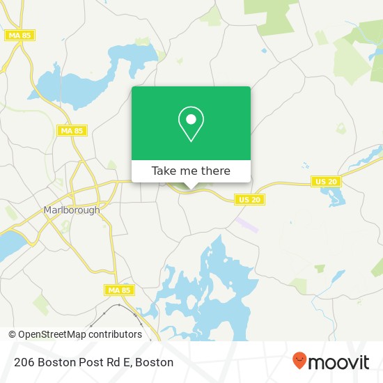 Mapa de 206 Boston Post Rd E