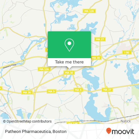 Mapa de Patheon Pharmaceutica