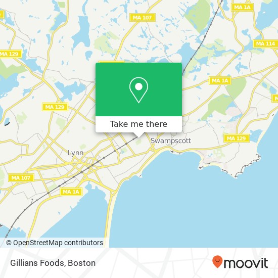 Gillians Foods map