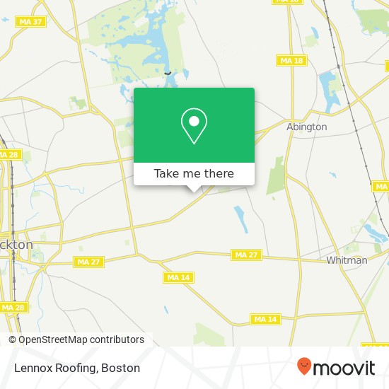 Lennox Roofing map