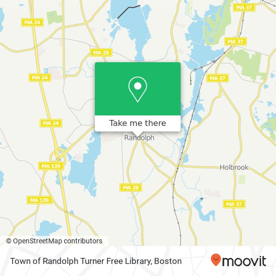 Town of Randolph Turner Free Library map