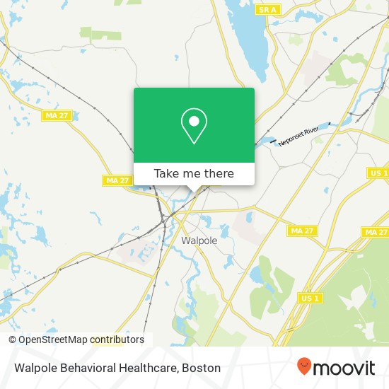 Mapa de Walpole Behavioral Healthcare