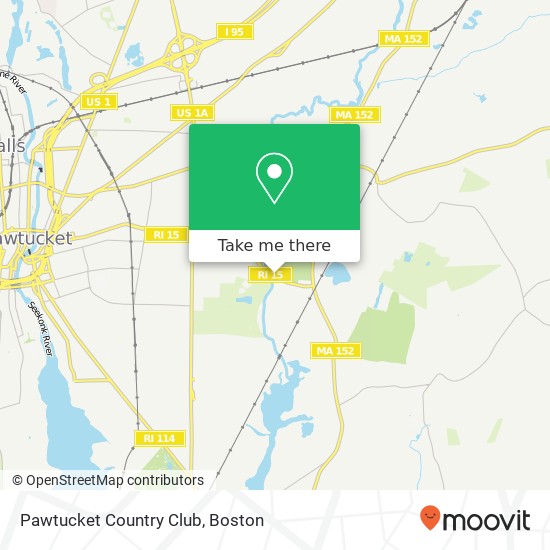 Mapa de Pawtucket Country Club