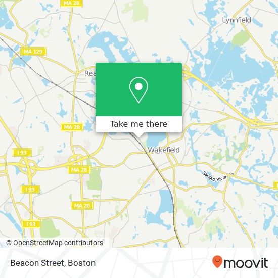 Beacon Street map