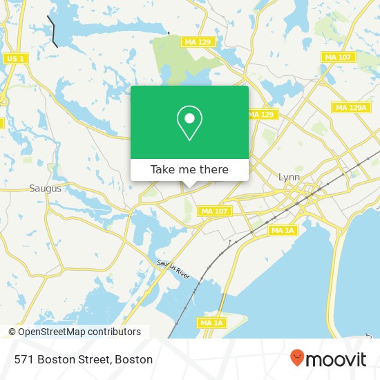 Mapa de 571 Boston Street