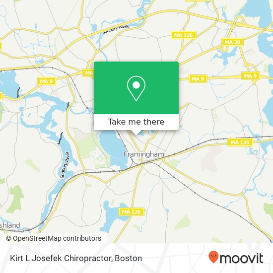 Kirt L Josefek Chiropractor map