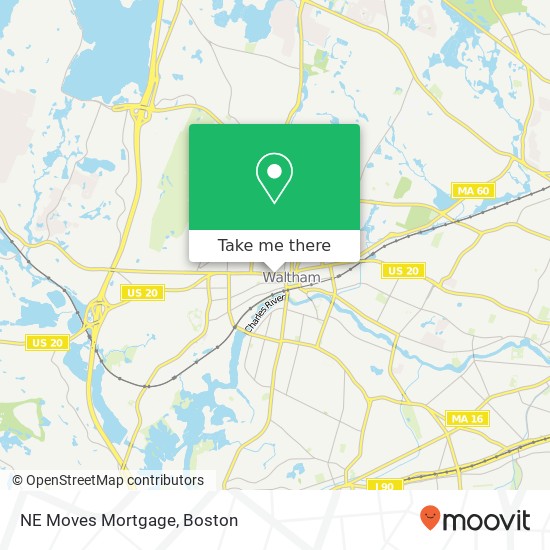 Mapa de NE Moves Mortgage