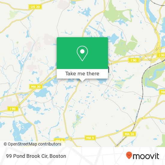 99 Pond Brook Cir map