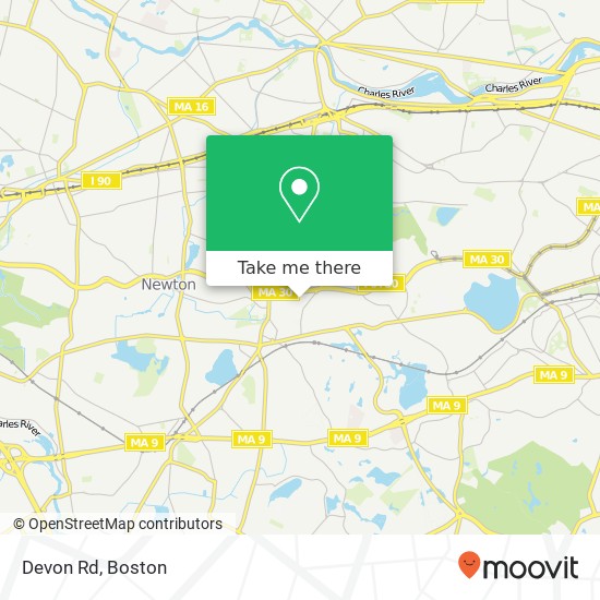 Devon Rd map