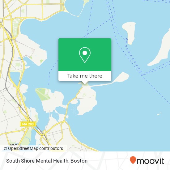 Mapa de South Shore Mental Health