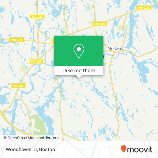 Mapa de Woodhaven Dr