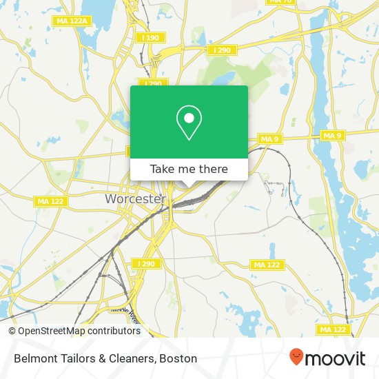 Mapa de Belmont Tailors & Cleaners