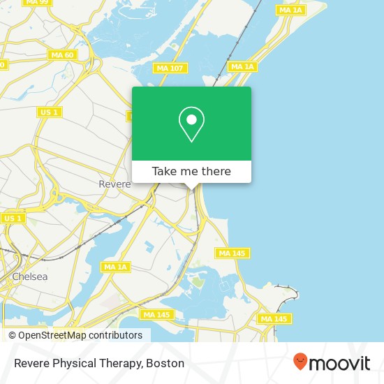 Mapa de Revere Physical Therapy