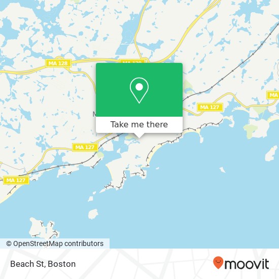 Beach St map