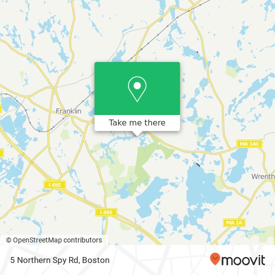 5 Northern Spy Rd map