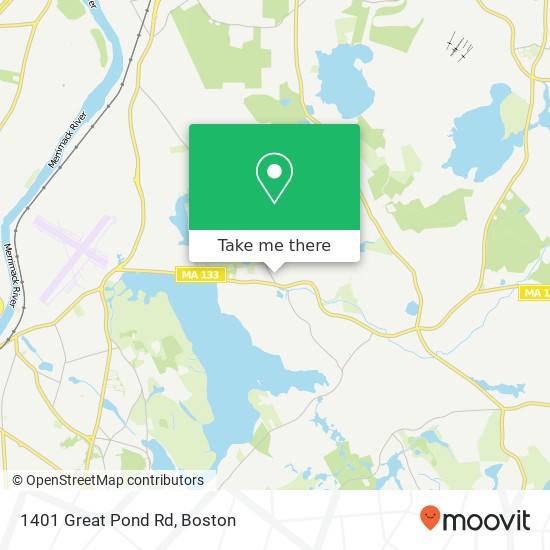 1401 Great Pond Rd map