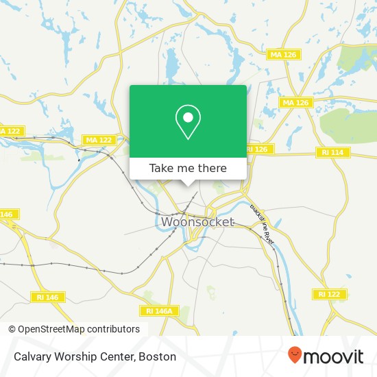 Mapa de Calvary Worship Center