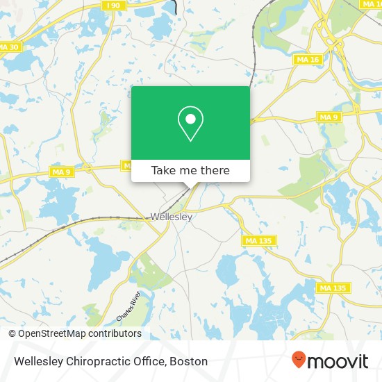 Wellesley Chiropractic Office map