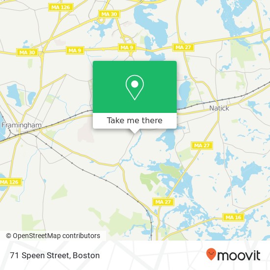 71 Speen Street map