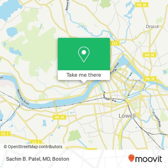 Mapa de Sachin B. Patel, MD