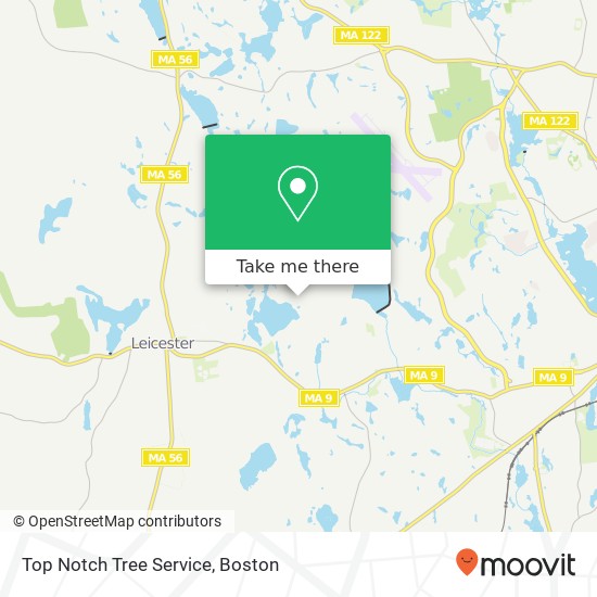 Mapa de Top Notch Tree Service