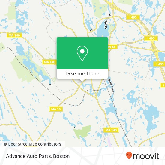 Advance Auto Parts map