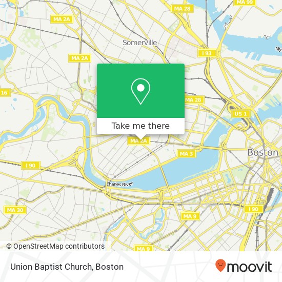 Union Baptist Church map