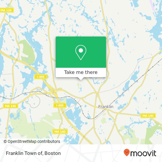 Mapa de Franklin Town of