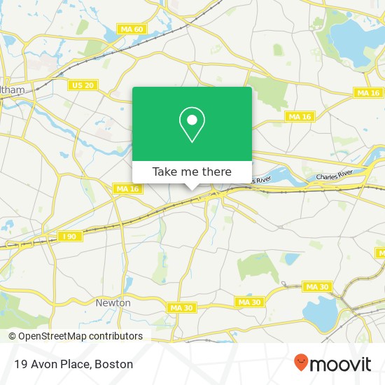 19 Avon Place map