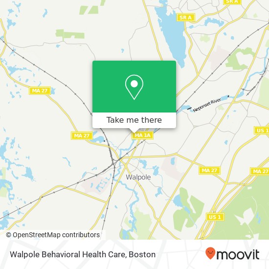 Mapa de Walpole Behavioral Health Care