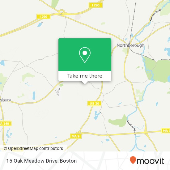 15 Oak Meadow Drive map