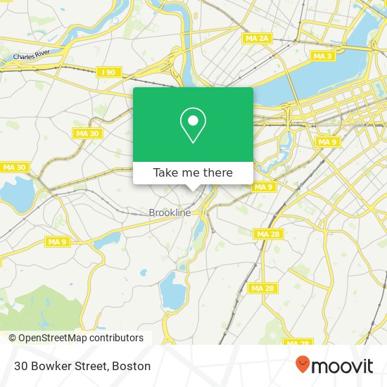 30 Bowker Street map