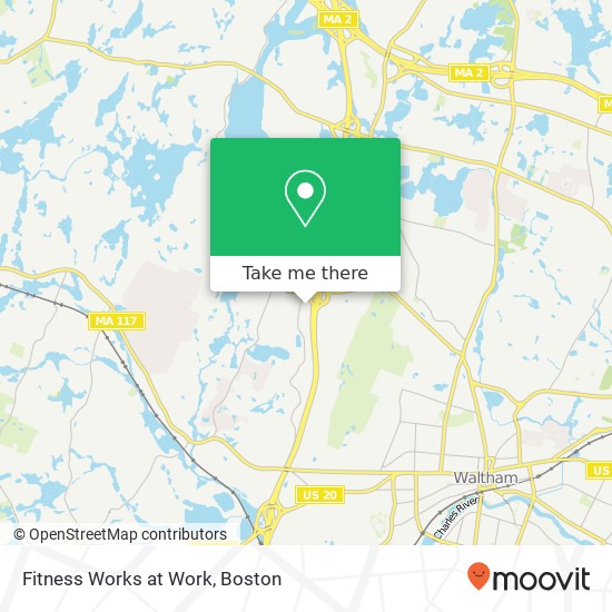 Fitness Works at Work map