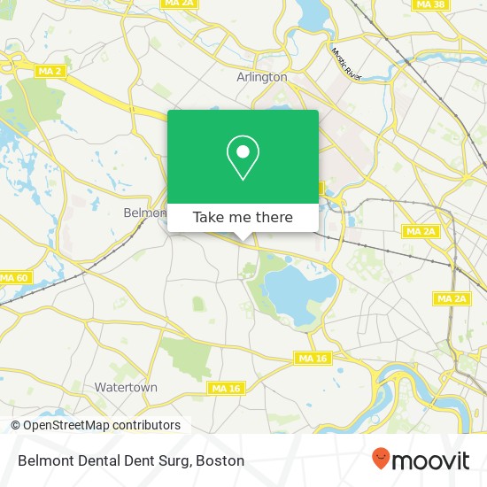 Belmont Dental Dent Surg map