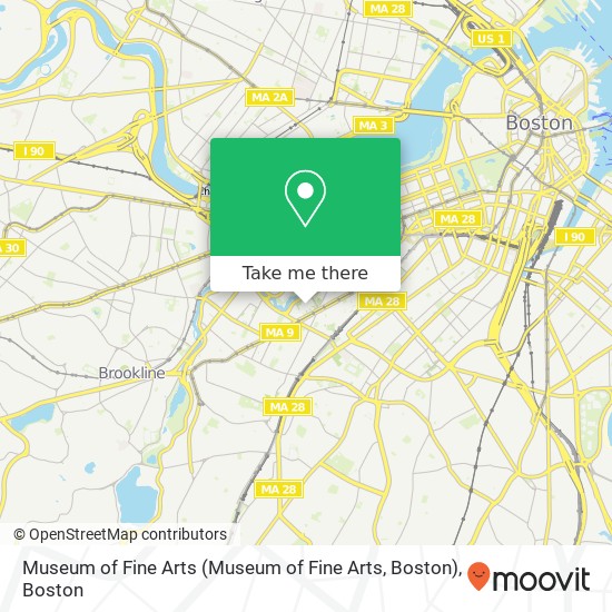 Mapa de Museum of Fine Arts (Museum of Fine Arts, Boston)