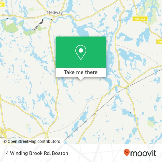 Mapa de 4 Winding Brook Rd