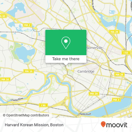 Mapa de Harvard Korean Mission