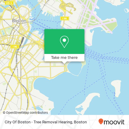 Mapa de City Of Boston - Tree Removal Hearing