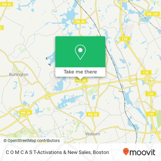 Mapa de C O M C A S T-Activations & New Sales