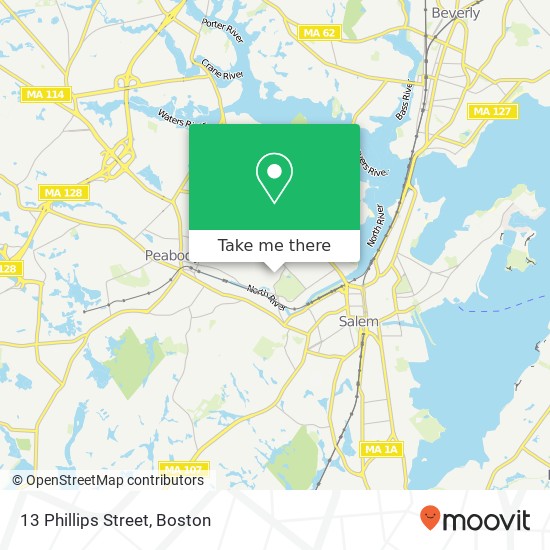 Mapa de 13 Phillips Street