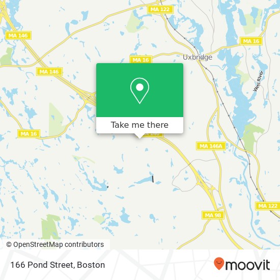 166 Pond Street map