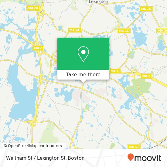 Mapa de Waltham St / Lexington St