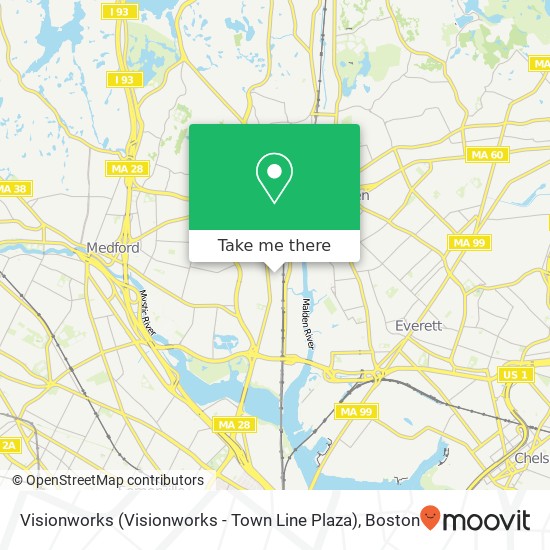 Mapa de Visionworks (Visionworks - Town Line Plaza)