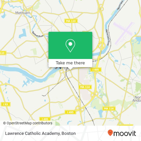 Mapa de Lawrence Catholic Academy