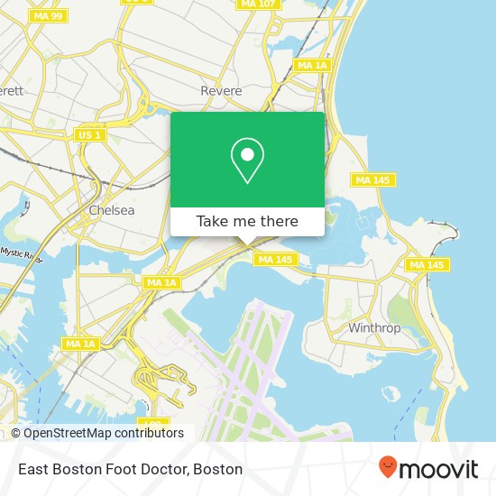 Mapa de East Boston Foot Doctor