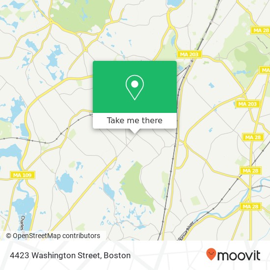 4423 Washington Street map