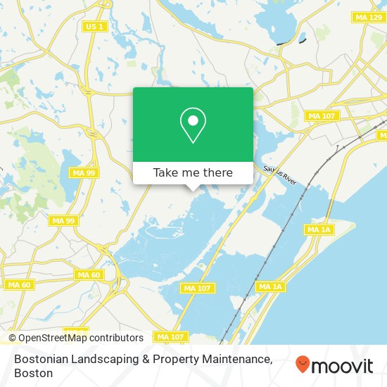 Mapa de Bostonian Landscaping & Property Maintenance