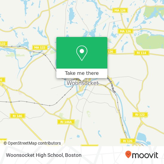 Woonsocket High School map