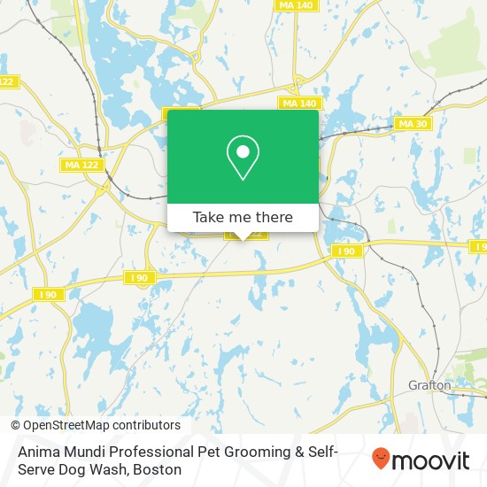 Mapa de Anima Mundi Professional Pet Grooming & Self-Serve Dog Wash